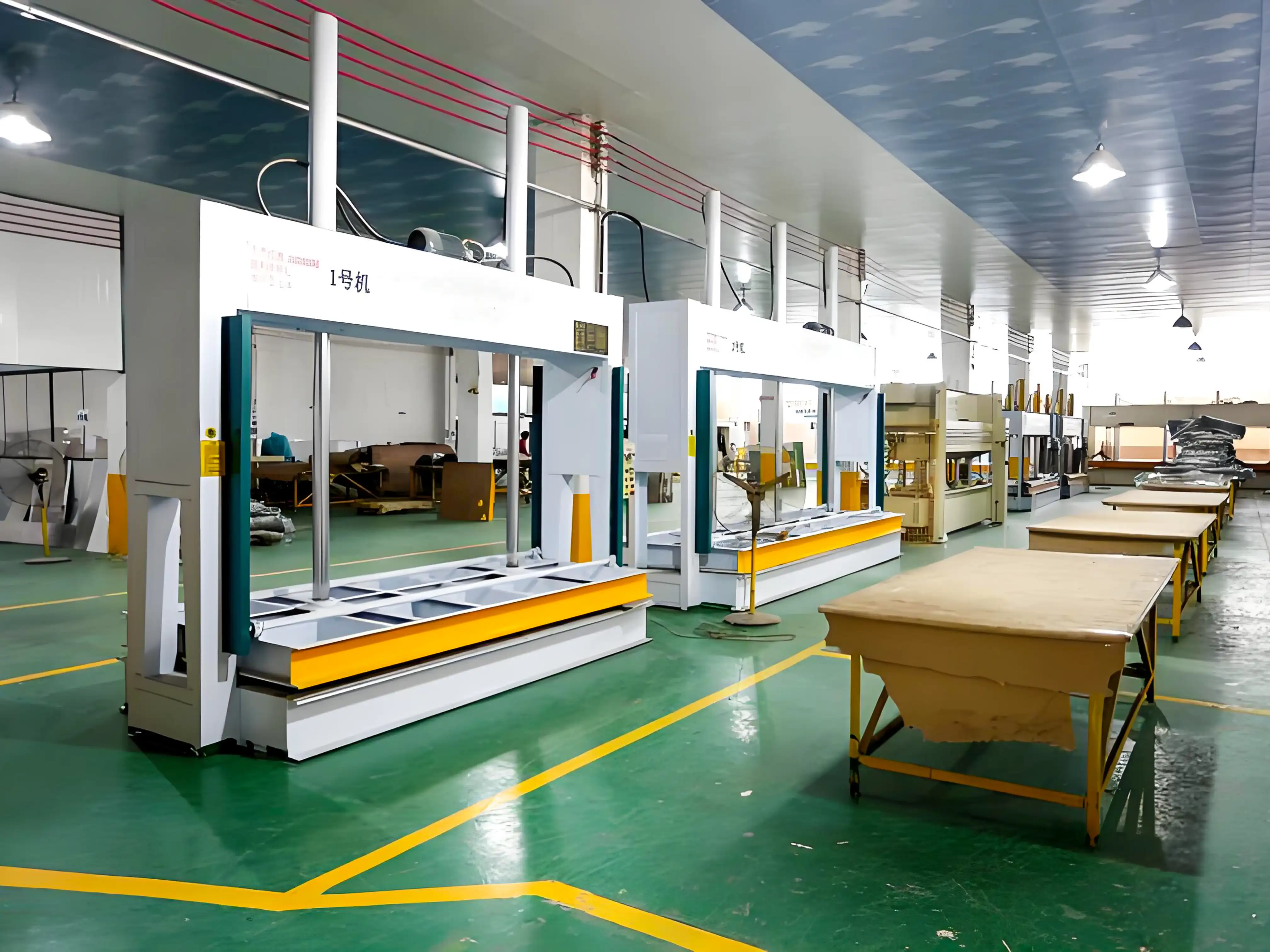 Wall panel factory, aluminum factory, custom manufacturing plant, factory warehouse, factory workshop